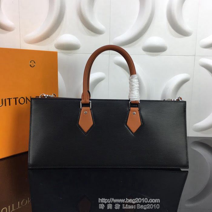 路易威登LV 頂級原單 M52805 2019早春系列 Sac Tricot手袋 新款六角鏈式肩帶 亮黑色Epi皮革 時尚氣質手提包  YDH2438